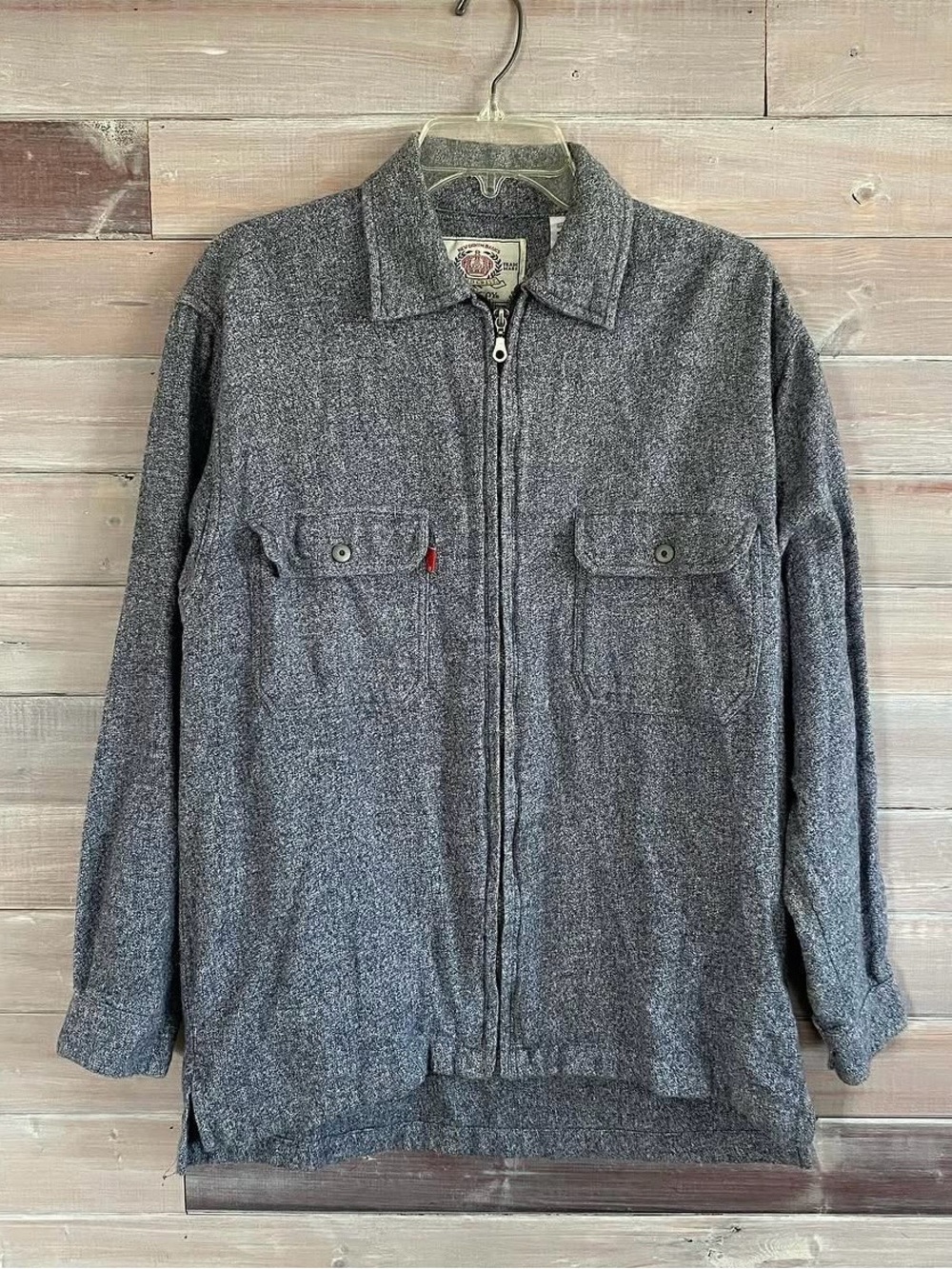 Gold Crest bugle boy blue zip up vintage jacket size small men’s